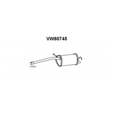 VW80745 VENEPORTE Глушитель выхлопных газов конечный