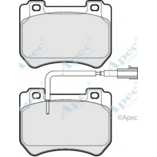 PAD1786 APEC Комплект тормозных колодок, дисковый тормоз
