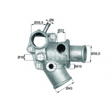 TI 196 82D MAHLE Термостат, охлаждающая жидкость
