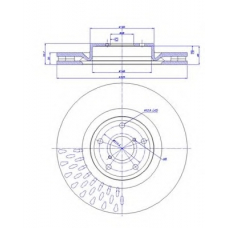 142.1038 CAR Тормозной диск