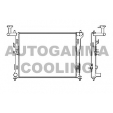 105047 AUTOGAMMA Радиатор, охлаждение двигателя