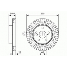 0 986 479 T18 BOSCH Тормозной диск