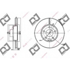 BD1172 DJ PARTS Тормозной диск