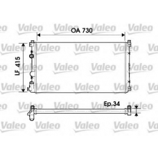 732918 VALEO Радиатор, охлаждение двигателя