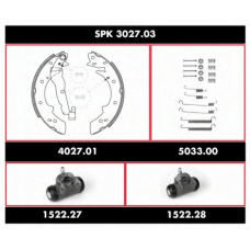 SPK 3027.03 REMSA Комплект тормозов, барабанный тормозной механизм