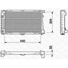 350213696000 MAGNETI MARELLI Радиатор, охлаждение двигателя