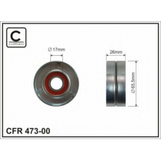 473-00 CAFFARO Натяжной ролик, поликлиновой  ремень