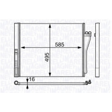 350203717000 MAGNETI MARELLI Конденсатор, кондиционер