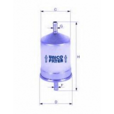 FI 8156 UNICO FILTER Топливный фильтр