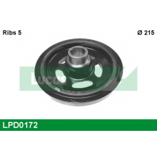 LPD0172 TRW Ременный шкив, коленчатый вал