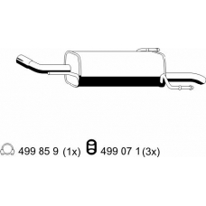 052269 ERNST Глушитель выхлопных газов конечный