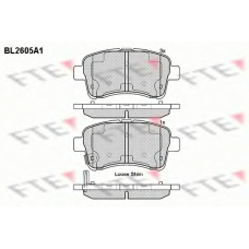 BL2605A1 FTE Комплект тормозных колодок, дисковый тормоз