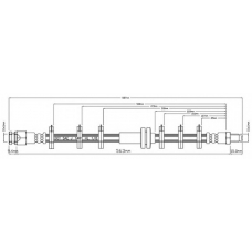 VBH763 MOTAQUIP Тормозной шланг