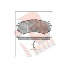 RB1374 R BRAKE Комплект тормозных колодок, дисковый тормоз