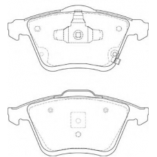 FD7385A NECTO Комплект тормозных колодок, дисковый тормоз