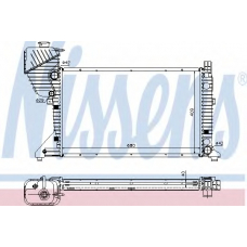 62519 NISSENS Радиатор, охлаждение двигателя