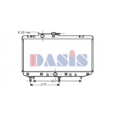 213230N AKS DASIS Радиатор, охлаждение двигателя
