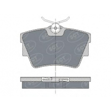 SP 289 SCT Комплект тормозных колодок, дисковый тормоз