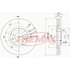 BD-4687 FREMAX Тормозной диск