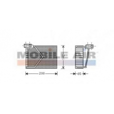 3000V328 VAN WEZEL Испаритель, кондиционер