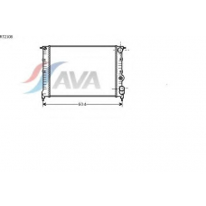 RT2108 AVA Радиатор, охлаждение двигателя