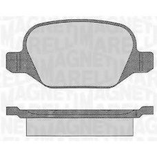 363916060109 MAGNETI MARELLI Комплект тормозных колодок, дисковый тормоз