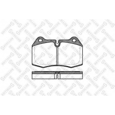 452 000-SX STELLOX Комплект тормозных колодок, дисковый тормоз