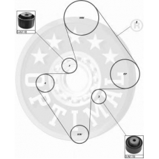 SK-1394 OPTIMAL Комплект ремня грм