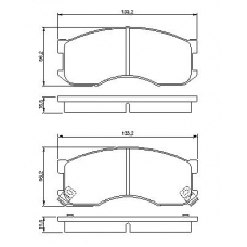 0 986 424 202 BOSCH Комплект тормозных колодок, дисковый тормоз