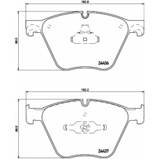 8DB 355 020-121 HELLA Комплект тормозных колодок, дисковый тормоз