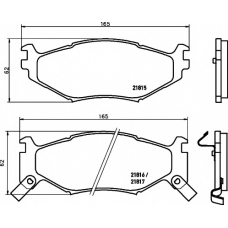 8DB 355 008-211 HELLA PAGID Комплект тормозных колодок, дисковый тормоз