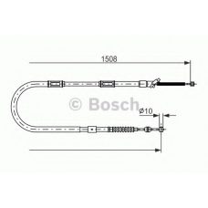 1 987 477 997 BOSCH Трос, стояночная тормозная система