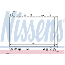 61641 NISSENS Радиатор, охлаждение двигателя