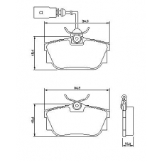 0 986 494 025 BOSCH Комплект тормозных колодок, дисковый тормоз