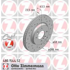 480.1544.52 ZIMMERMANN Тормозной диск