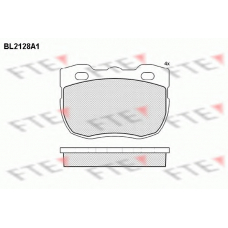 BL2128A1 FTE Комплект тормозных колодок, дисковый тормоз