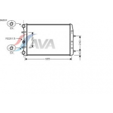 SA2014 AVA Радиатор, охлаждение двигателя