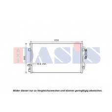 052027N AKS DASIS Конденсатор, кондиционер