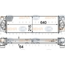 8ML 376 777-391 HELLA Интеркулер