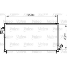 814268 VALEO Конденсатор, кондиционер