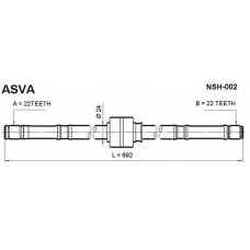 NSH-002 ASVA Приводной вал