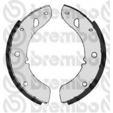 S 23 557 BREMBO Комплект тормозных колодок