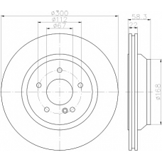 MDC1914 MINTEX Тормозной диск