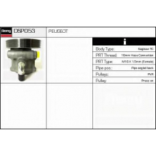 DSP053 DELCO REMY Гидравлический насос, рулевое управление