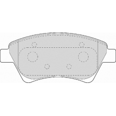 FD6958N NECTO Комплект тормозных колодок, дисковый тормоз