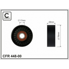 448-00 CAFFARO Натяжной ролик, поликлиновой  ремень