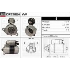 DRS3824 DELCO REMY Стартер