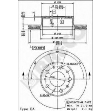 BS 8439 BRECO Тормозной диск