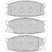 FVR1701 FERODO Комплект тормозных колодок, дисковый тормоз