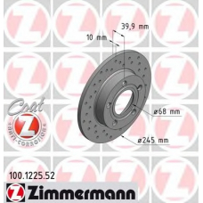 100.1225.52 ZIMMERMANN Тормозной диск